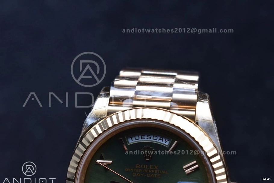 1:1 Bracelet Edition on Date (Gain 40 RG 228235 Dial Best Weight) President 652 Green Sporty VR3255 Roman Day THBF 0813